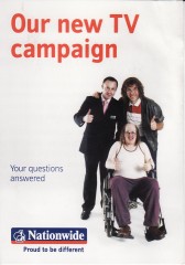 Nationwide Building Society TV campaign leaflet